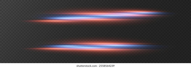 Bright flash lines, light effect of rays and explosion. On a transparent background.