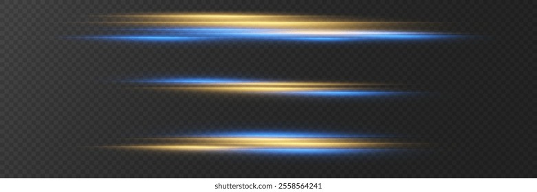 Bright flash lines, light effect of rays and explosion. On a transparent background.