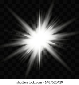 
bright flash in space. beautiful bright light. light for new year and christmas. light for banners. explosion flash