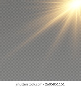 A bright flash of yellow light.