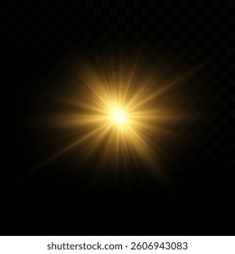 
A bright flash of yellow light.