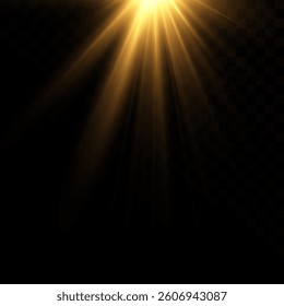 
A bright flash of yellow light.