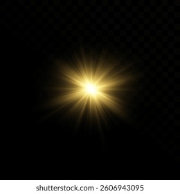 
A bright flash of yellow light.