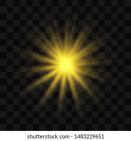 Bright flashes. Beautiful light on the translucent. Light for banners.