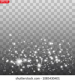 Bright flashes of light, sparks