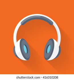 bright flat headphones