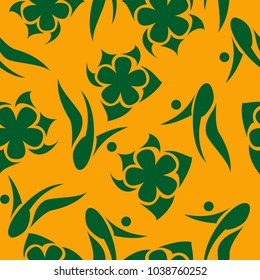Bright floral abstract pattern