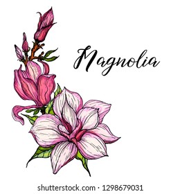 bright floral arrangements with Magnolia flowers