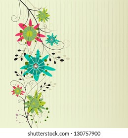 Bright floral background