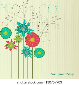 Bright floral background