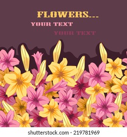 bright floral background