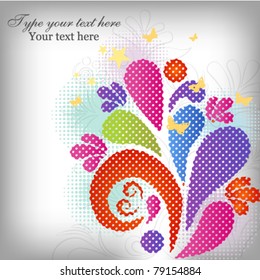 Bright floral background