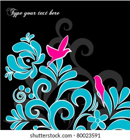Bright floral background
