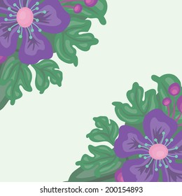 bright floral background with space for text