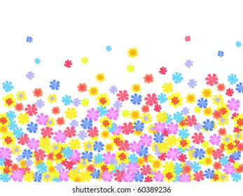 bright floral background.vector illustration
