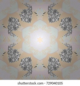 Bright floral collage blossom flowers neutral, beige and white. Blossom lilies seamless background. Amazing collage paradise style for floral design.