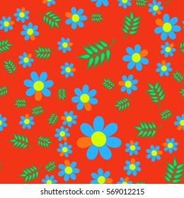 bright floral pattern, for textile, wrapping