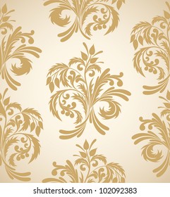 Bright floral seamless background in pastel shades