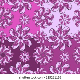 Bright floral seamless pattern