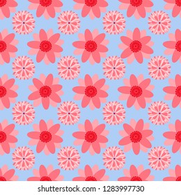 Bright floral seamless pattern