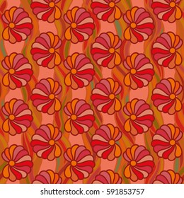 Bright floral seamless pattern.