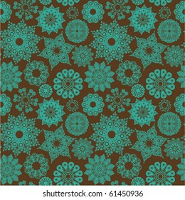 Bright floral seamless pattern