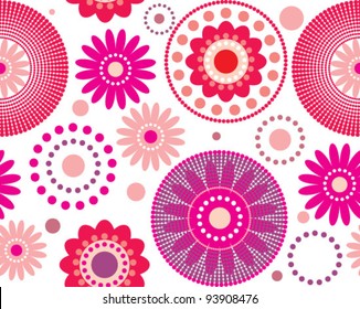 Bright floral seamless pattern