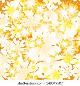 bright flower vector background. Seamless texture for your design