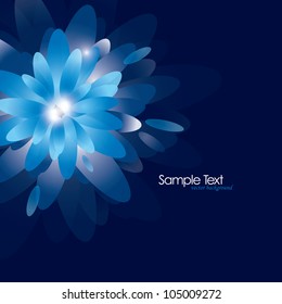 Bright Flower. Vector Illustration.