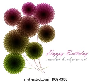 bright flowers background