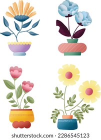 bright flowers cute in summer and spring