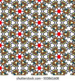 bright flowers on a white background