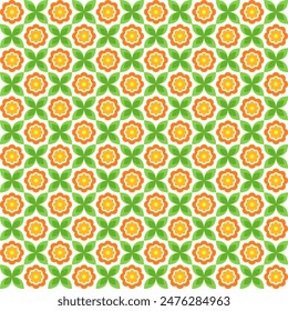 Bright flowers pattern, seamless pattern for digital print . Vector illustration