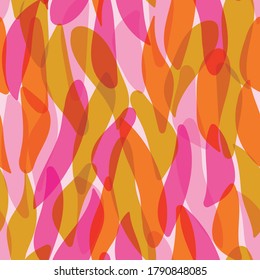 Bright flowing abstract shapes. Vector repeat pattern. Great for home decor, wrapping, scrapbooking, wallpaper, gift, kids, apparel. 