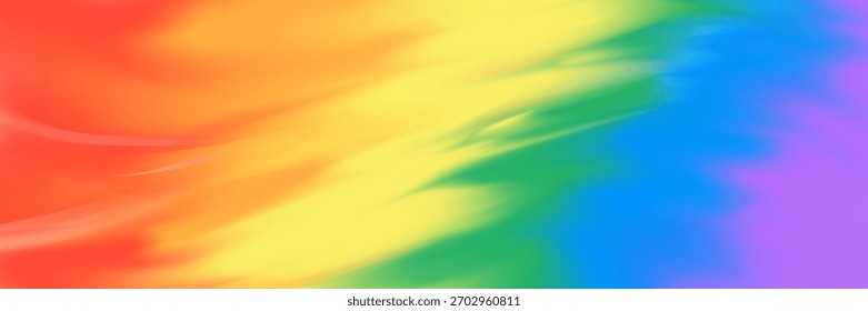 Brillante gradiente arcoíris fluyente con suaves transiciones de color y textura abstracta brillante. Fondo de Vector vibrante para carteles, Anuncios, Diseño web, Plantillas creativas y proyectos gráficos modernos