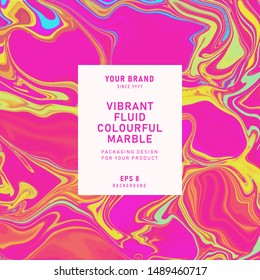 bright fluid colorful marble background. eps 8