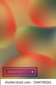 Bright Fluid mesh shapes vector background covers set. A4 leaflet mockup. Book cover.