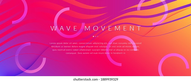 Bright Fluid Shape. Flow Abstract Concept. Curve Gradient Lines. Digital Fluid Shape. Memphis Texture. Flow Layout. 3d Background. Dynamic Movement. Colorful Template. Fluid Shape.