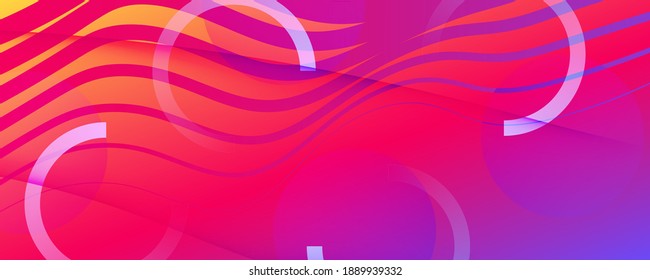 Bright Fluid Shape. Flow Abstract Motion. Vivid Geometric Lines. Digital Fluid Shape. Graphic Brochure. Flow Stripes. 3d Wallpaper. Gradient Landing Page. Colorful Website. Fluid Shape.