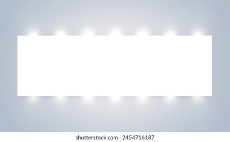 bright focus light illumination with empty space vector