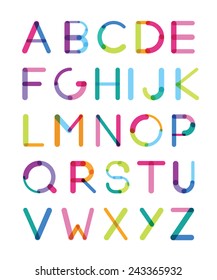 the bright font consisting of details of different thickness cap