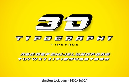 Bright font. Vector alphabet letters and numbers. Typeface design.