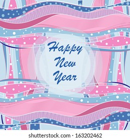 Bright frame for New Year