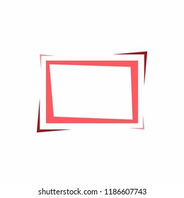 Bright frame for text or banner. Web design of banners.