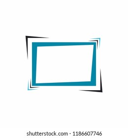 Bright frame for text or banner. Web design of banners.