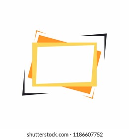Bright frame for text or banner. Web design of banners.