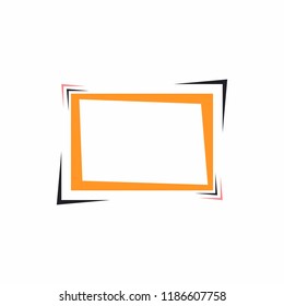 Bright frame for text or banner. Web design of banners.