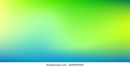 Bright and fresh gradient blending yellow, blue, and green tones, perfect for modern, nature-inspired, and abstract digital designs or clean vector backgrounds.