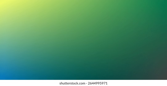 Bright and fresh gradient blending yellow, blue, and green tones, perfect for modern, nature-inspired, and abstract digital designs or clean vector backgrounds.