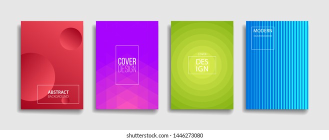 bright fresh gradient color abstract pattern background cover design. cool modern background design with trendy and vivid vibrant color. blue violet red orange green placard poster vector template.